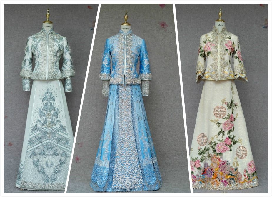 除了龍鳳褂和秀禾服，又有一種中式禮服火了！結婚前一定要知道  第6張