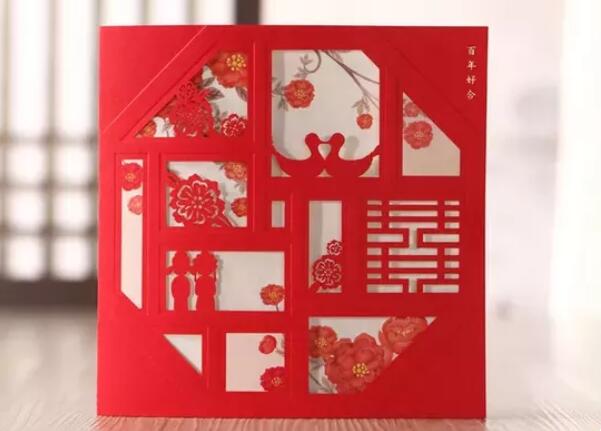 你只知道中式婚禮，中式剪紙請柬也可以這么時髦又現代！  第2張