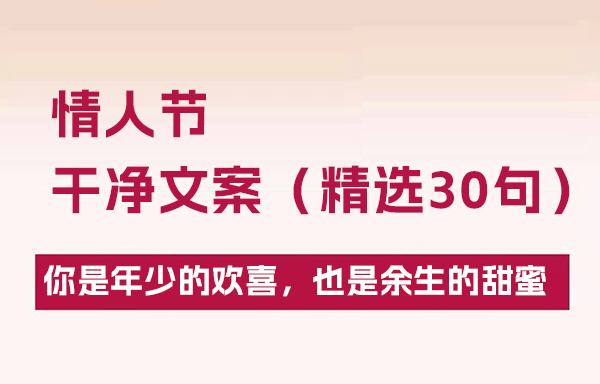 情人節(jié)干凈文案（精選30句）